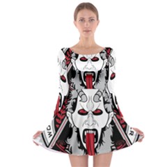 Krampus Long Sleeve Skater Dress by Maspions