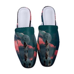 Astronaut Moon Space Nasa Planet Women s Classic Backless Heels by Maspions