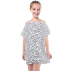 Joy Division Unknown Pleasures Kids  One Piece Chiffon Dress by Maspions