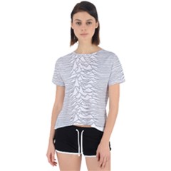 Joy Division Unknown Pleasures Open Back Sport T-shirt by Maspions