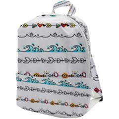 Decoration Element Style Pattern Zip Up Backpack by Hannah976