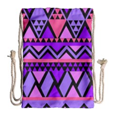 Seamless Purple Pink Pattern Drawstring Bag (large) by Hannah976