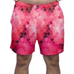 Mosaic Structure Pattern Background Men s Shorts by Hannah976