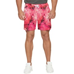 Mosaic Structure Pattern Background Men s Runner Shorts by Hannah976