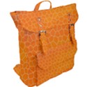 Orange Mosaic Structure Background Buckle Up Backpack View2