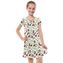 Warm Christmas  Kids  Cross Web Dress by ConteMonfrey