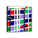 Color Graffiti Pattern Geometric Mini Canvas 4  x 4  (Stretched) View1