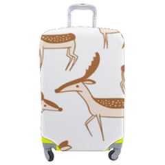 Seamless Deer Pattern Design Luggage Cover (medium) by Hannah976