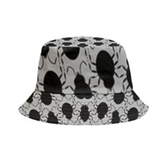 Pattern Beetle Insect Black Grey Inside Out Bucket Hat by Hannah976