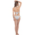 Dots Color Rows Columns Background Cross Front Halter Bikini Set View2