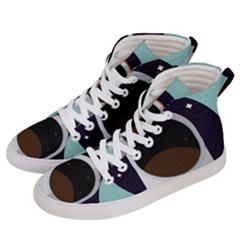 Astronaut Space Astronomy Universe Women s Hi-top Skate Sneakers by Sarkoni