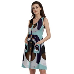 Astronaut Space Astronomy Universe Sleeveless Dress With Pocket by Sarkoni