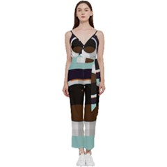 Astronaut Space Astronomy Universe V-neck Camisole Jumpsuit by Sarkoni