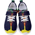 Rocket Halftone Astrology Astronaut Women s Velcro Strap Shoes View1