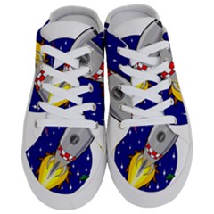 Rocket Ship Launch Vehicle Moon Half Slippers by Sarkoni