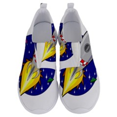 Rocket Ship Launch Vehicle Moon No Lace Lightweight Shoes by Sarkoni