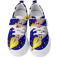 Rocket Ship Launch Vehicle Moon Men s Velcro Strap Shoes by Sarkoni