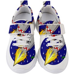 Rocket Ship Launch Vehicle Moon Kids  Velcro Strap Shoes by Sarkoni