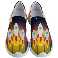 Rocket Take Off Missiles Cosmos Women s Lightweight Slip Ons by Sarkoni