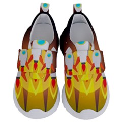 Rocket Take Off Missiles Cosmos Kids  Velcro No Lace Shoes by Sarkoni