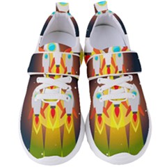 Rocket Take Off Missiles Cosmos Women s Velcro Strap Shoes by Sarkoni