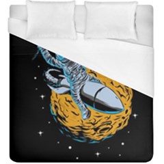 Astronaut Planet Space Science Duvet Cover (king Size) by Sarkoni