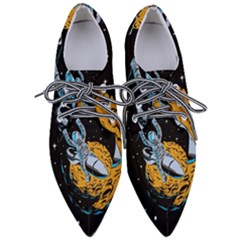 Astronaut Planet Space Science Pointed Oxford Shoes by Sarkoni