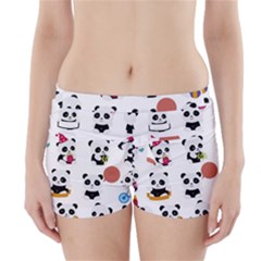 Playing Pandas Cartoons Boyleg Bikini Wrap Bottoms by Apen