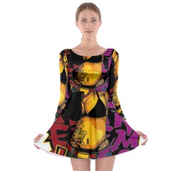 Xtreme Skateboard Graffiti Long Sleeve Skater Dress by Sarkoni