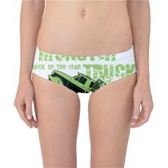 Monster Truck Illustration Green Car Classic Bikini Bottoms by Sarkoni