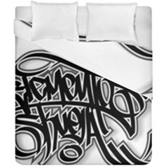 Hip Hop Music Drawing Art Graffiti Duvet Cover Double Side (california King Size) by Sarkoni