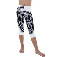 Hip Hop Music Drawing Art Graffiti Kids  Lightweight Velour Capri Leggings  by Sarkoni