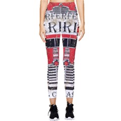 Perfect American Vintage Classic Car Signage Retro Style Pocket Leggings  by Sarkoni