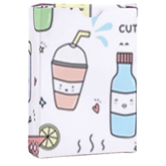 Drinks Cocktails Doodles Coffee Playing Cards Single Design (rectangle) With Custom Box by Apen