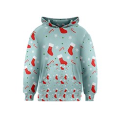 Christmas Pattern Kids  Pullover Hoodie by Apen