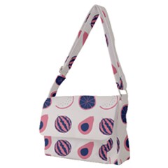 Fruits Halves Pattern Design Full Print Messenger Bag (m) by Apen