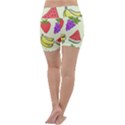 Fruits Pattern Background Food Lightweight Velour Yoga Shorts View4