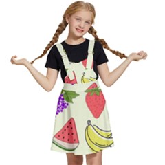 Fruits Pattern Background Food Kids  Apron Dress by Apen