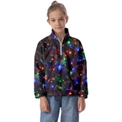 Christmas Lights Kids  Half Zip Hoodie by Apen