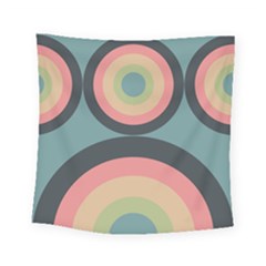 Circles Design Pattern Tile Square Tapestry (small) by Ravend