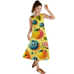 Fruits Fresh Sweet Pattern Summer Maxi Dress by Ravend