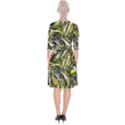 Foliage Pattern Texture Background Wrap Up Cocktail Dress View2