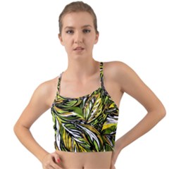 Foliage Pattern Texture Background Mini Tank Bikini Top by Ravend