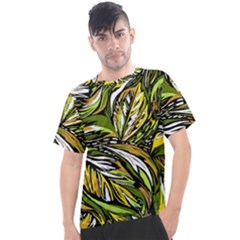 Foliage Pattern Texture Background Men s Sport Top by Ravend