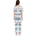 Transportation Seamless Pattern Batwing Lightweight Chiffon Jumpsuit View2