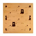 Cat Kitten Seamless Pattern Wood Photo Frame Cube View2