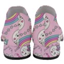 Beautiful Cute Animals Pattern Pink Women Slip On Heel Loafers View4