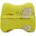 Adventure Time Jake The Dog Finn The Human Artwork Yellow Velour Head Support Cushion View2