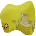 Adventure Time Jake The Dog Finn The Human Artwork Yellow Velour Head Support Cushion View4