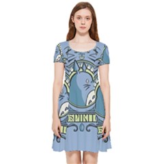 Drawing Illustration Anime Cartoon My Neighbor Totoro Inside Out Cap Sleeve Dress by Sarkoni